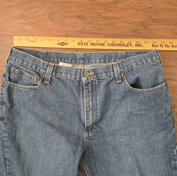 Carhartt Mens 40x30 Straight Leg Jeans Traditional Fit Blue Jeans 14806 - Picture 5 of 6